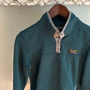 LLBean Half Snap Pullover Sweater Fleece